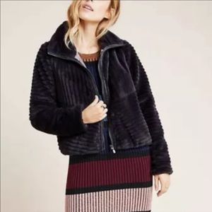 Anthropologie Natasha Faux Fur Jacket